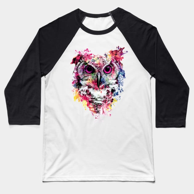 Owl Baseball T-Shirt by rizapeker